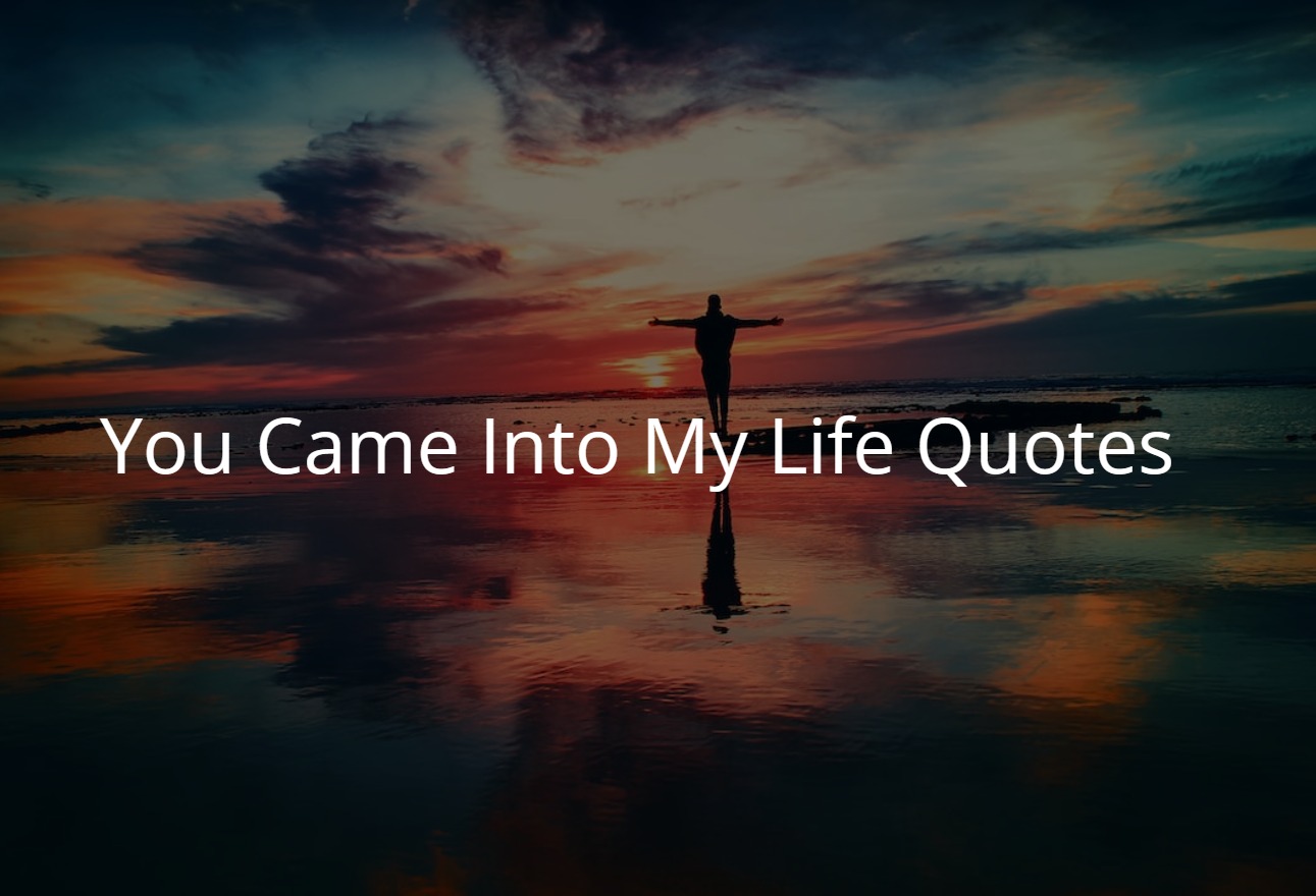 You Came Into My Life Quotes