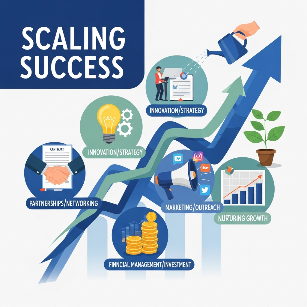 Visual for Scaling Success: 5 Actionable Ways to Grow Your Small Business Today