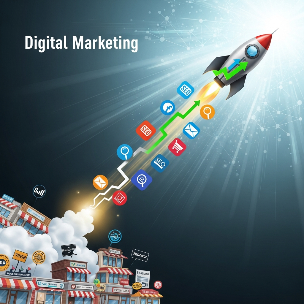 Visual for How to Skyrocket Your Roi: the Power of Digital Marketing for Small Businesses