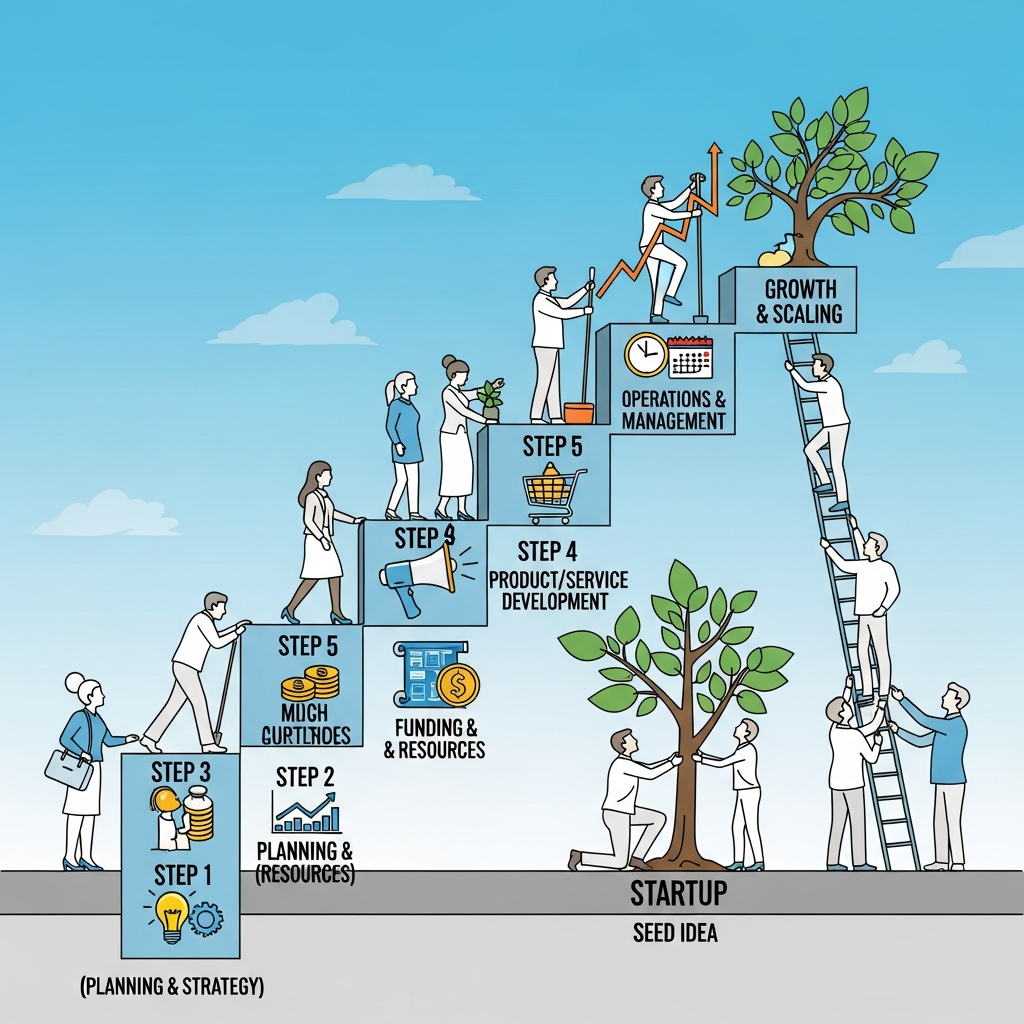Visual for How to Grow a Small Business: the Ultimate Step-by-step Guide for Entrepreneurs