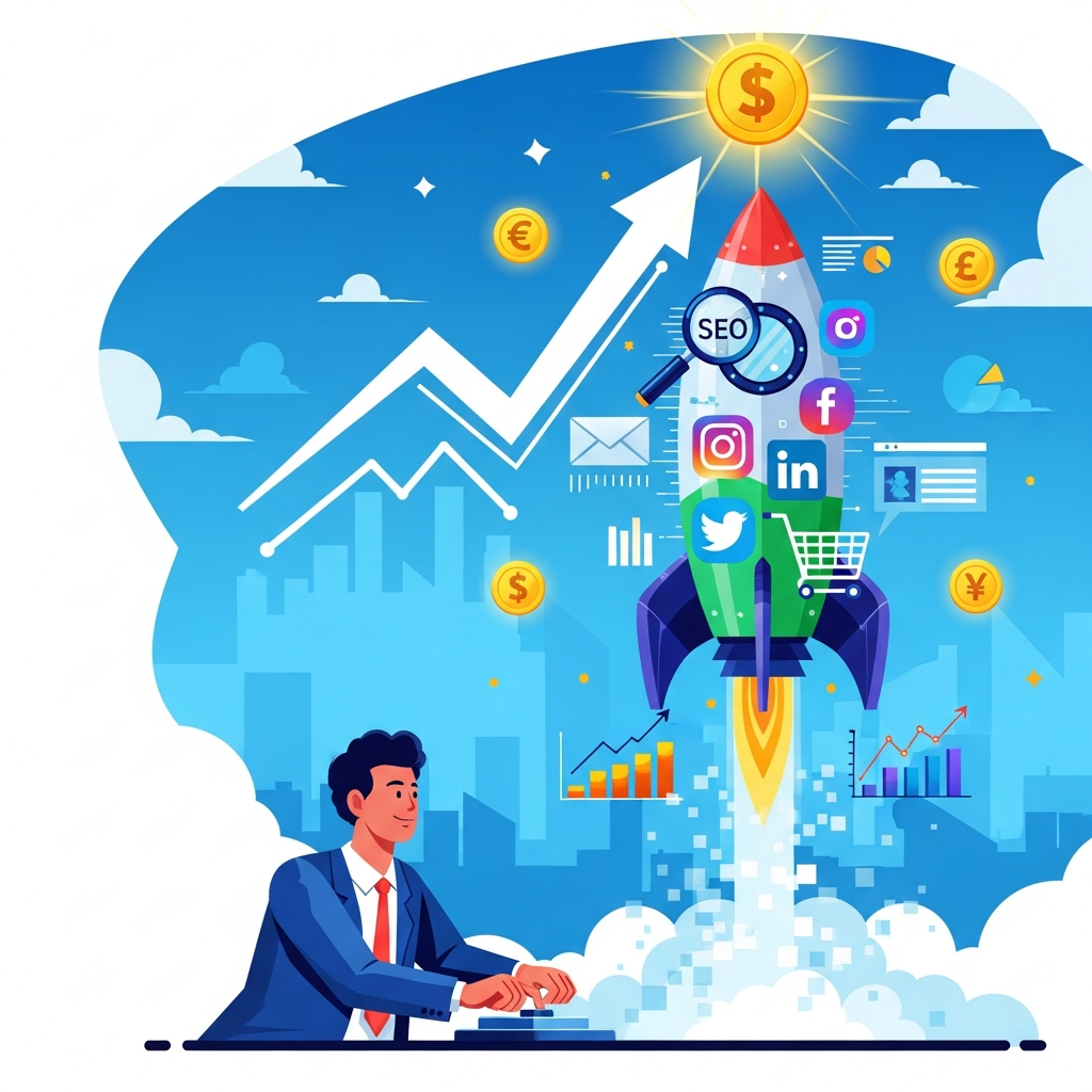 Visual for How to Skyrocket Your Roi: the Power of Digital Marketing for Small Businesses