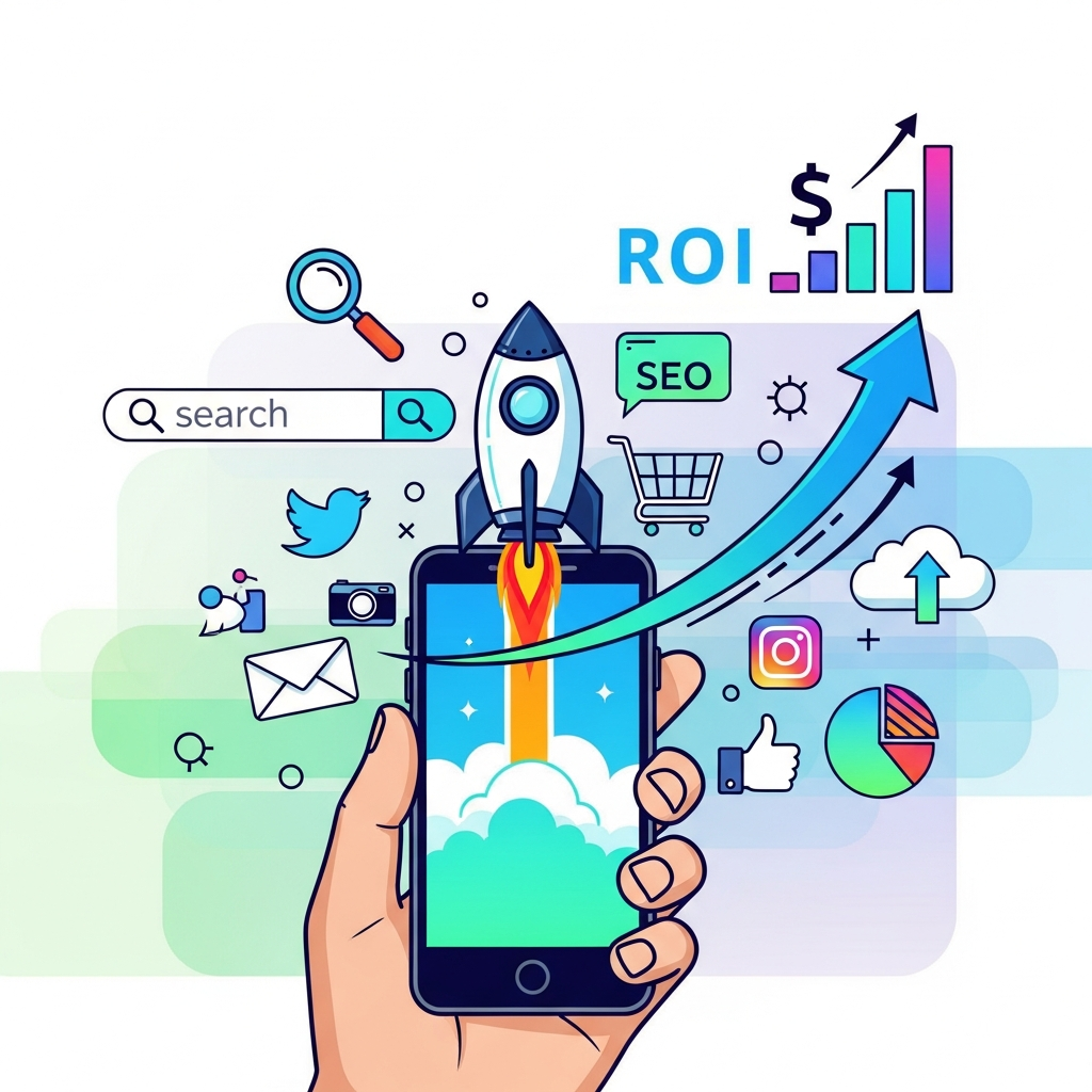 Visual for How to Skyrocket Your Roi: the Power of Digital Marketing for Small Businesses
