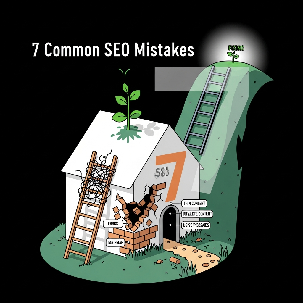 Visual for Why Your Website Isn't Ranking: 7 Common Seo Mistakes and How to Fix Them