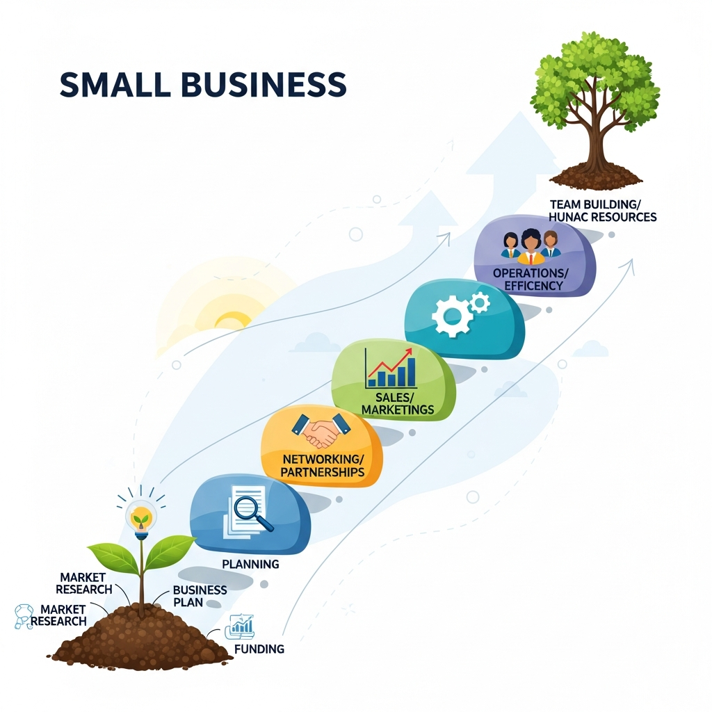 Visual for How to Grow a Small Business: the Ultimate Step-by-step Guide for Entrepreneurs