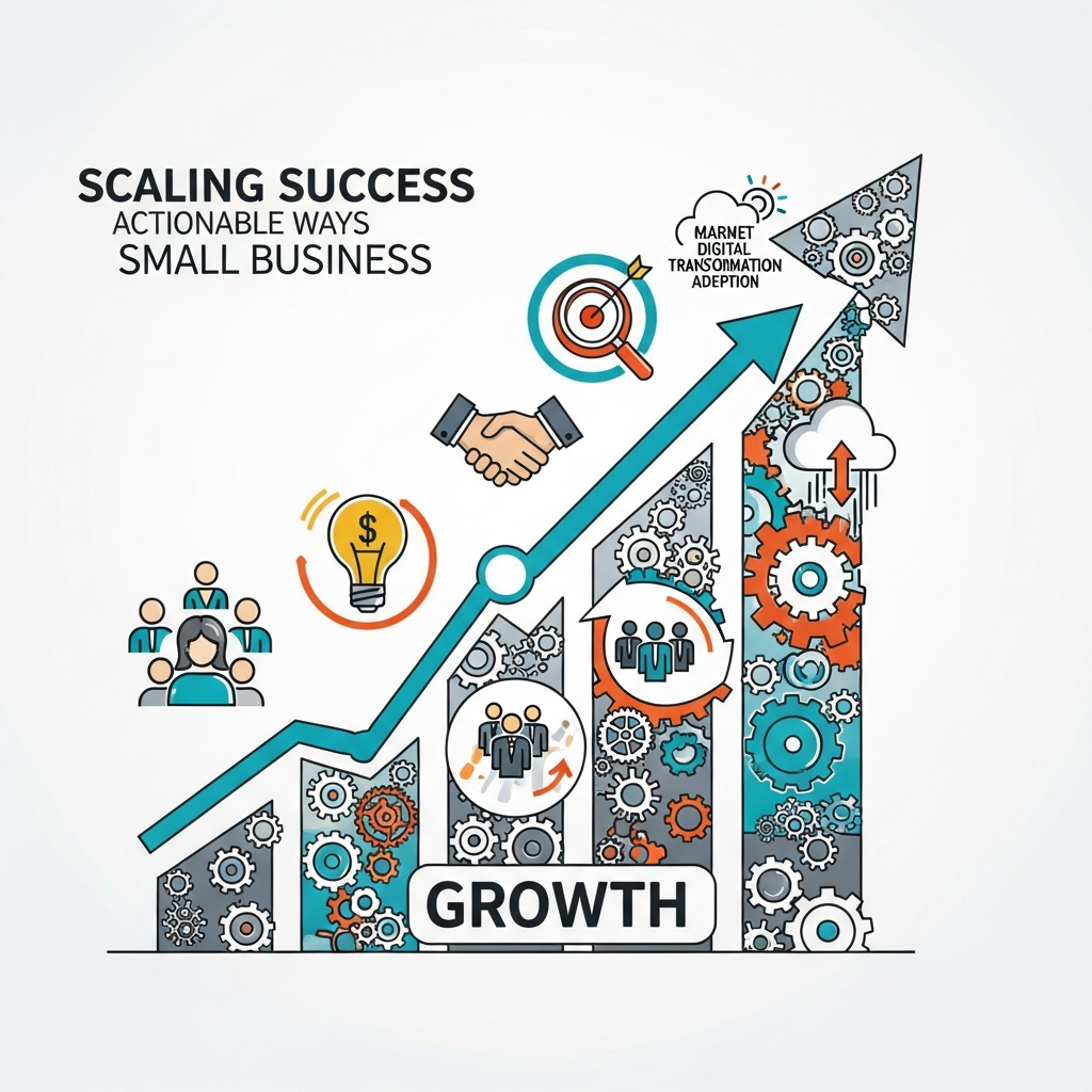 Visual for Scaling Success: 5 Actionable Ways to Grow Your Small Business Today