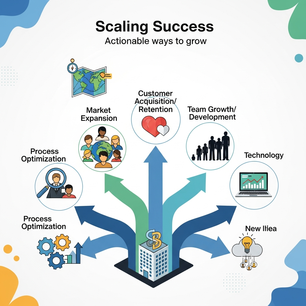Visual for Scaling Success: 5 Actionable Ways to Grow Your Small Business Today