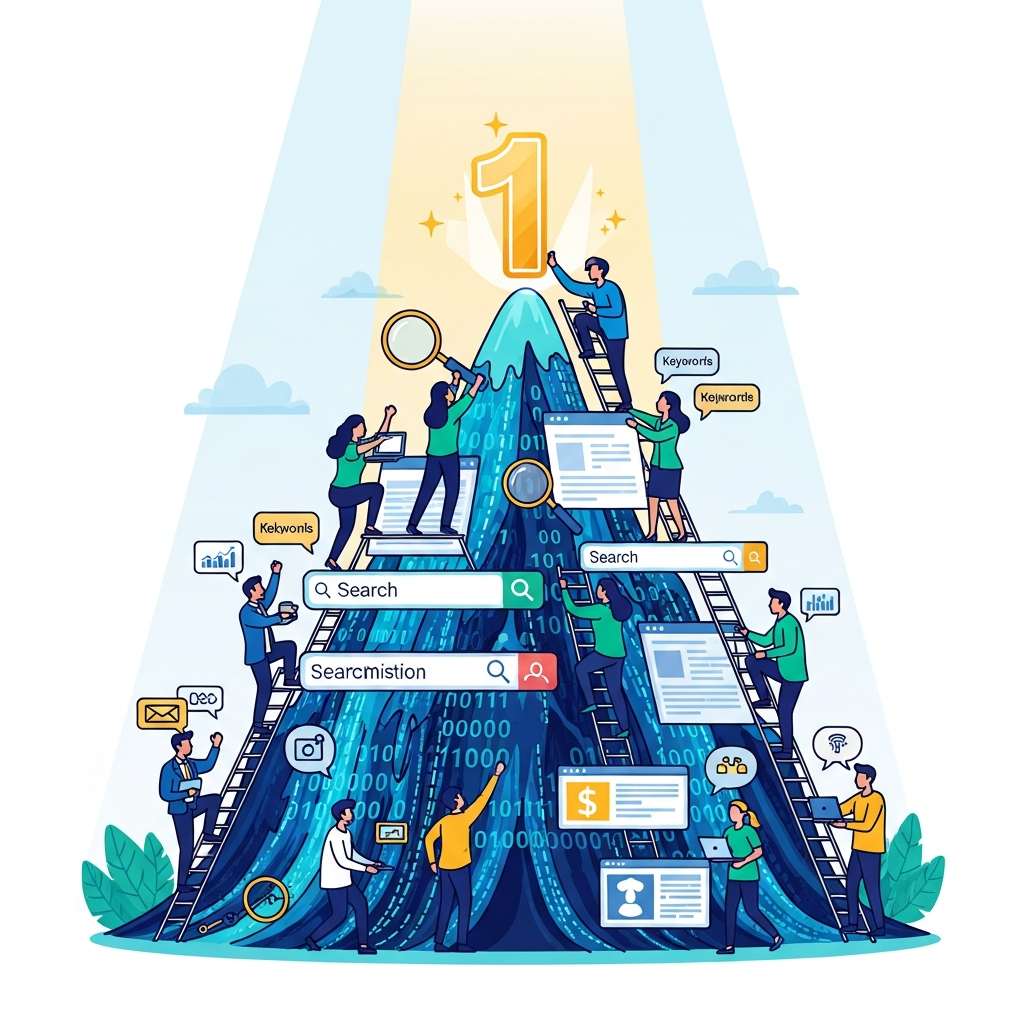 Visual for Mastering Search Engine Optimization: How to Rank #1 on Google