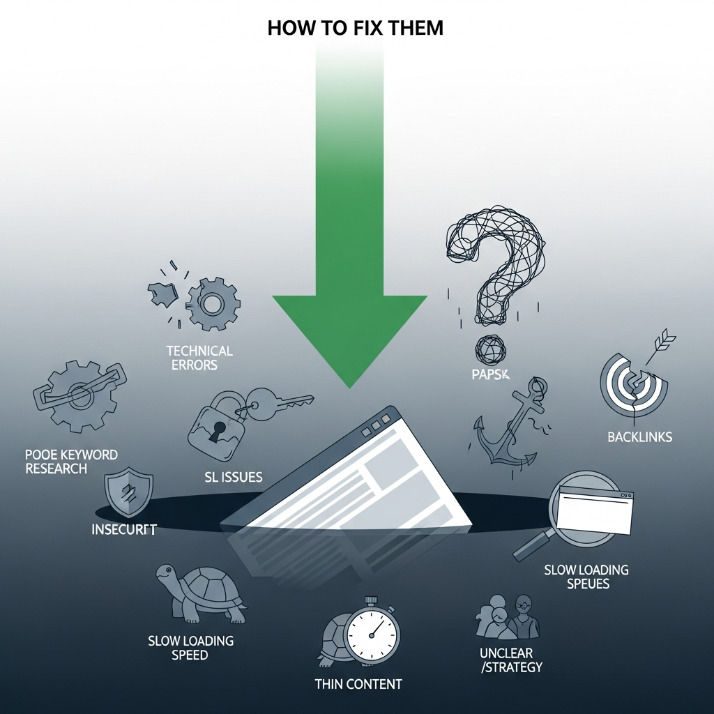 Visual for Why Your Website Isn't Ranking: 7 Common Seo Mistakes and How to Fix Them