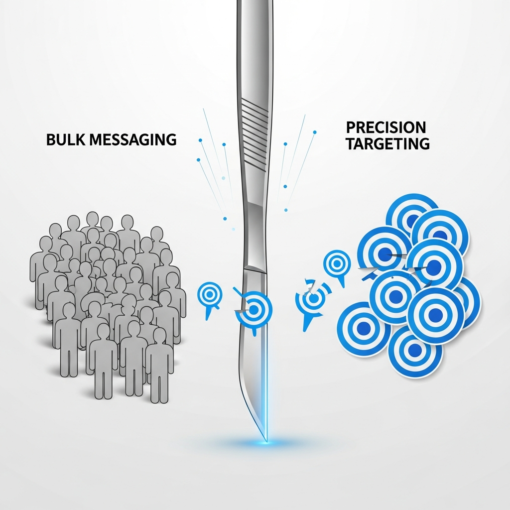 Ai as a Scalpel: Why Precision Targeting Beats Bulk Messaging Every Time concept 1