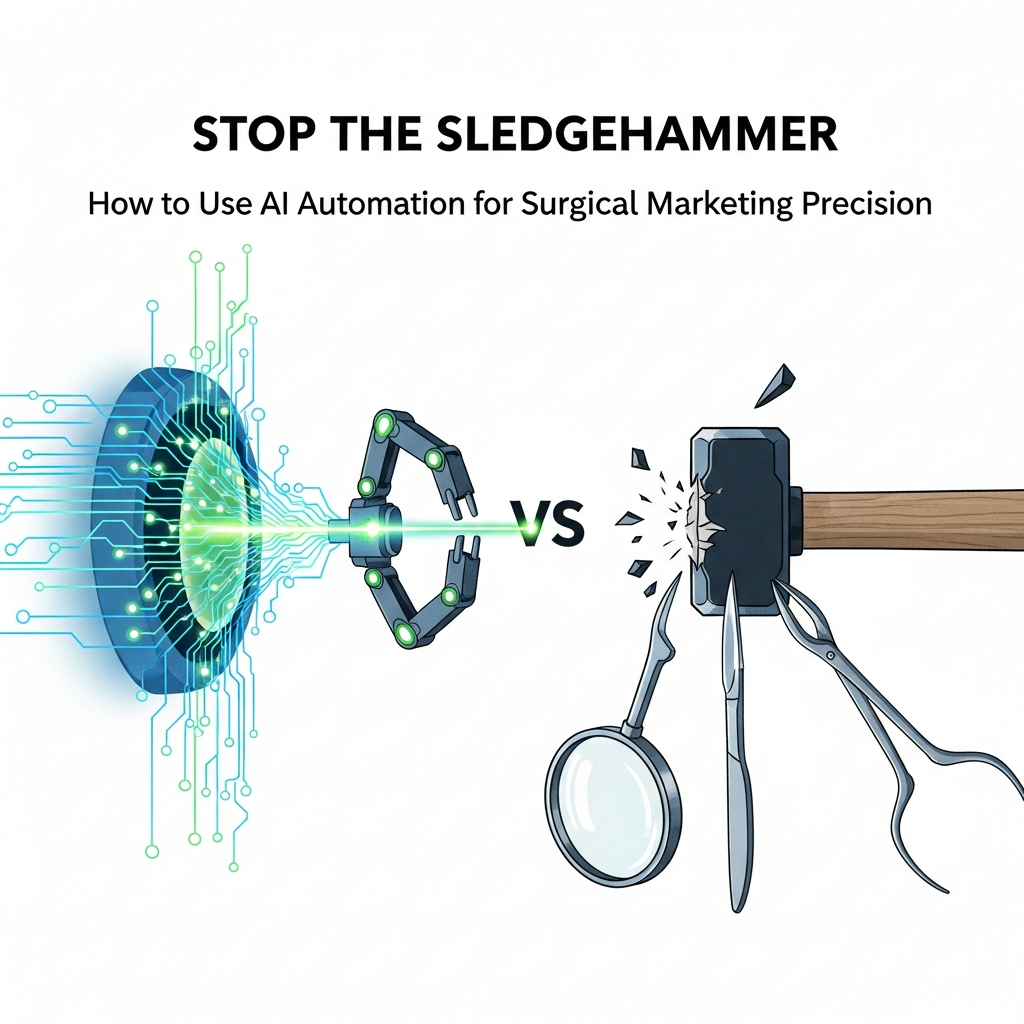 Stop the Sledgehammer: How to Use Ai Automation for Surgical Marketing Precision concept 1