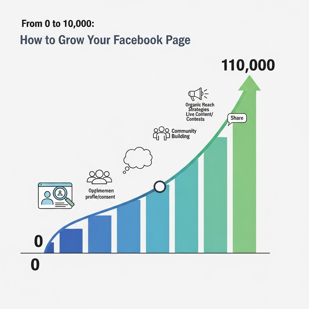 From 0 to 10,000: How to Grow Your Facebook Page Without Paid Ads concept 3